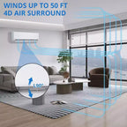 Climatiseur mini-split Acekool 18000 BTU 19 SEER2, pompe à chaleur, Inverter 230V, R32, Blanc, Avec kits d'installation
