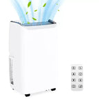 Climatiseur portable GustoWave 12000 BTU 3-en-1 avec refroidissement, vitesses multiples, mode veille, oscillation automatique, télécommande
