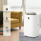 Climatiseur portable GustoWave 12000 BTU avec fonctions de refroidissement, déshumidification et ventilation pour pièces de taille moyenne