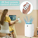Climatiseur portable GustoWave 12000 BTU avec fonctions de refroidissement, déshumidification et ventilation pour pièces de taille moyenne