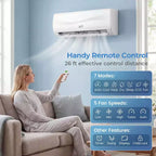 Climatiseur et Chauffage Mini Split Costway 12000 BTU avec Pompe à Chaleur, Kit d'Installation Complet