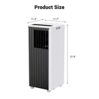 Climatiseur portable Garvee 8000 BTU, 3-en-1 CA avec refroidissement/déshumidificateur/ventilateur, télécommande, minuterie 24h, refroidit 33 m²