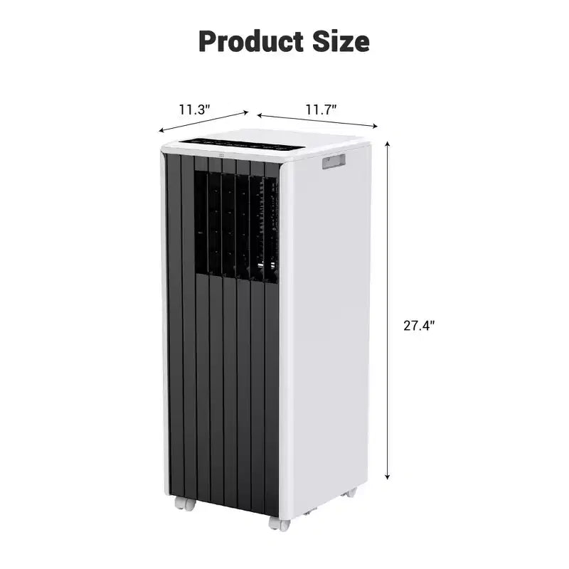 Climatiseur portable Garvee 8000 BTU, 3-en-1 CA avec refroidissement/déshumidificateur/ventilateur, télécommande, minuterie 24h, refroidit 33 m²