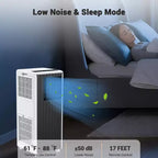 Climatiseur portable Garvee 8000 BTU, 3-en-1 CA avec refroidissement/déshumidificateur/ventilateur, télécommande, minuterie 24h, refroidit 33 m²