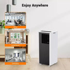 Climatiseur portable Garvee 8000 BTU, 3-en-1 CA avec refroidissement/déshumidificateur/ventilateur, télécommande, minuterie 24h, refroidit 33 m²