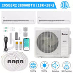 Climatiseur bibloc à thermopompe Karl Home 2 zones 38000 BTU 20 SEER2 (18K+18K)