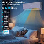Climatiseur bibloc sans conduit avec pompe à chaleur Karl Home 20 SEER2, 18 000 BTU, 1,5 tonne, 208/230 V