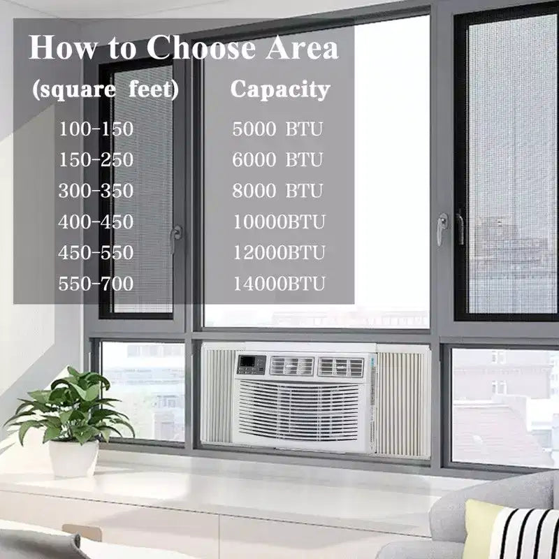 Climatiseur portable tout-en-un pour fenêtre Karl Home 14000 BTU avec Wi-Fi
