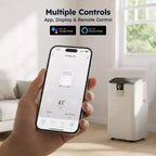 Climatiseur Portable Silencieux Simzlife 14000 BTU, Rafraîchit 40 m², Climatiseur Multifonctionnel, Refroidisseur d'Air Évaporatif avec Déshumidificateur, Télécommande