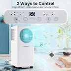 Climatiseur portable 3-en-1 Costway 8200/10000 BTU avec ventilateur et déshumidificateur