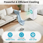 Climatiseur portable 3-en-1 Costway 8200/10000 BTU avec ventilateur et déshumidificateur