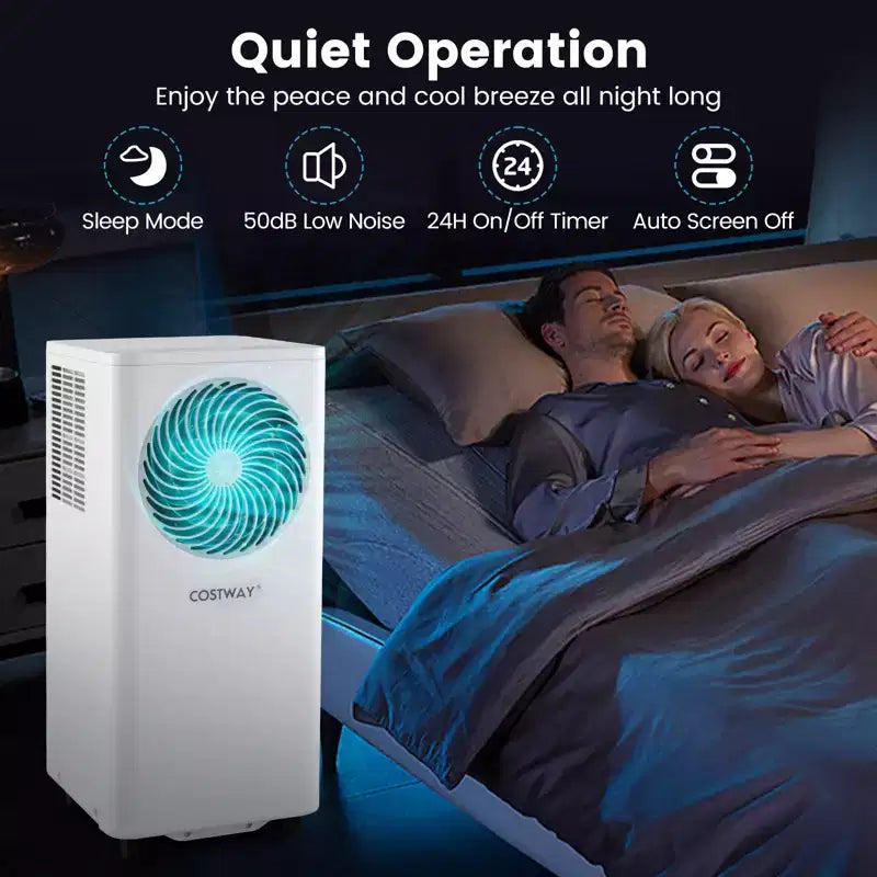Climatiseur portable 3-en-1 Costway 8200/10000 BTU avec ventilateur et déshumidificateur