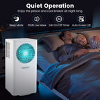 Climatiseur portable 3-en-1 Costway 8200/10000 BTU avec ventilateur et déshumidificateur