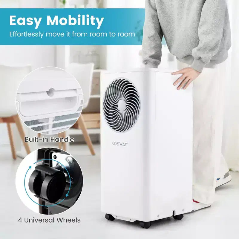 Climatiseur portable 3-en-1 Costway 8200/10000 BTU avec ventilateur et déshumidificateur