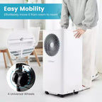 Climatiseur portable 3-en-1 Costway 8200/10000 BTU avec ventilateur et déshumidificateur