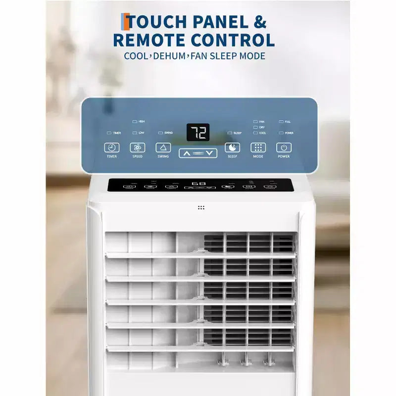Climatiseur portable 8 000 BTU - Climatiseur 3-en-1 pour pièces jusqu'à 32,5 m² avec télécommande et kit fenêtre