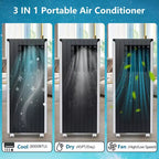 Climatiseur portable 8 000 BTU – Unité de climatisation 3 en 1 pour 32,5 m² (blanc) avec télécommande et kit fenêtre