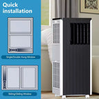Climatiseur portable 8 000 BTU – Unité de climatisation 3 en 1 pour 32,5 m² (blanc) avec télécommande et kit fenêtre