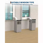 Climatiseur portable 8 000 BTU, unités de climatisation portables 4-en-1 pour chambres avec ventilateur, déshumidificateur, refroidit jusqu'à 32,5 m² Climatiseur de pièce, Télécommande