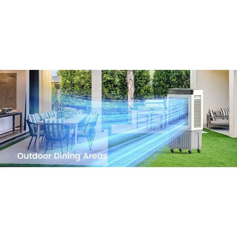 Refroidisseur d'air par évaporation/climatiseur portable Waykar 2943-3531 CFM avec 3 vitesses de refroidissement