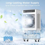 Refroidisseur d'air par évaporation/climatiseur portable Waykar 2943-3531 CFM avec 3 vitesses de refroidissement