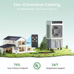 Refroidisseur d'air par évaporation/climatiseur portable Waykar 2943-3531 CFM avec 3 vitesses de refroidissement