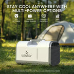 Climatiseur portable 3-en-1 Waykar 4500 BTU pour tente, camping et camping-car avec déshumidificateur et télécommande
