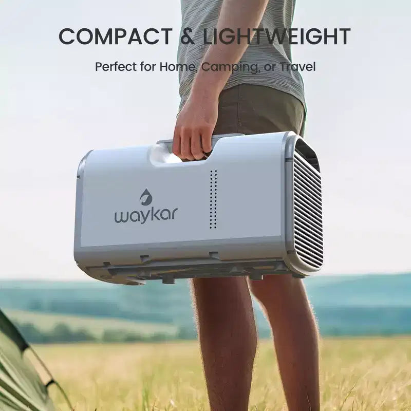 Climatiseur portable 3-en-1 Waykar 4500 BTU pour tente, camping et camping-car avec déshumidificateur et télécommande