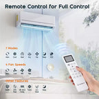 Climatiseur mini-split AMERLIFE 12 000 BTU avec pompe à chaleur, inverseur 220 V, commande Wi-Fi, couverture de 70 m²