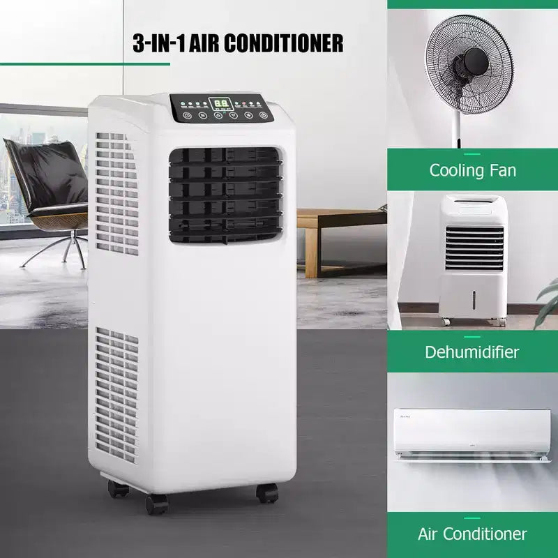Climatiseur portable et déshumidificateur Costway avec télécommande et kit fenêtre
