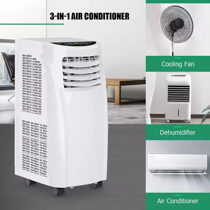 Climatiseur portable et déshumidificateur Costway avec télécommande et kit fenêtre