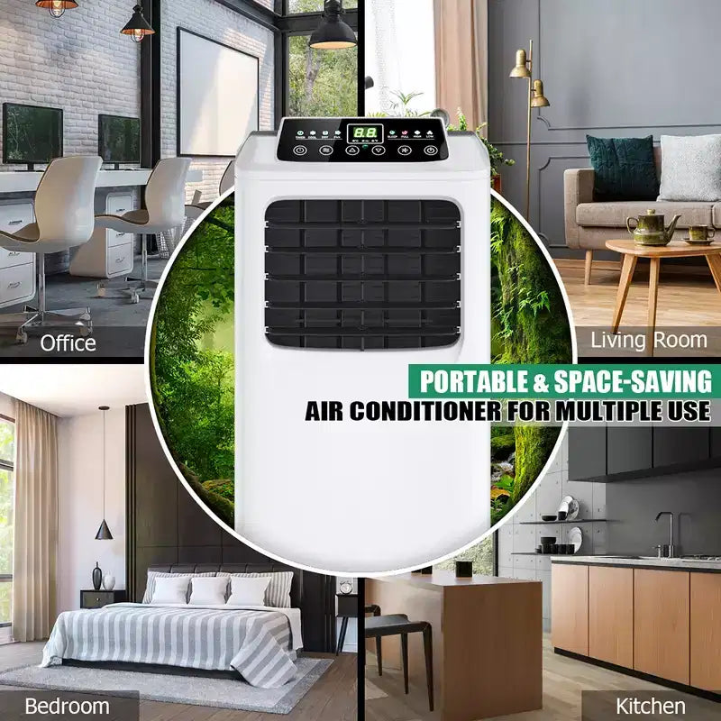 Climatiseur portable et déshumidificateur Costway avec télécommande et kit fenêtre