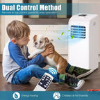 Climatiseur portable et déshumidificateur Costway avec télécommande et kit fenêtre