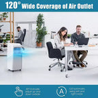 Climatiseur portable et déshumidificateur Costway avec télécommande et kit fenêtre