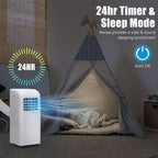 Climatiseur portable et déshumidificateur Costway avec télécommande et kit fenêtre