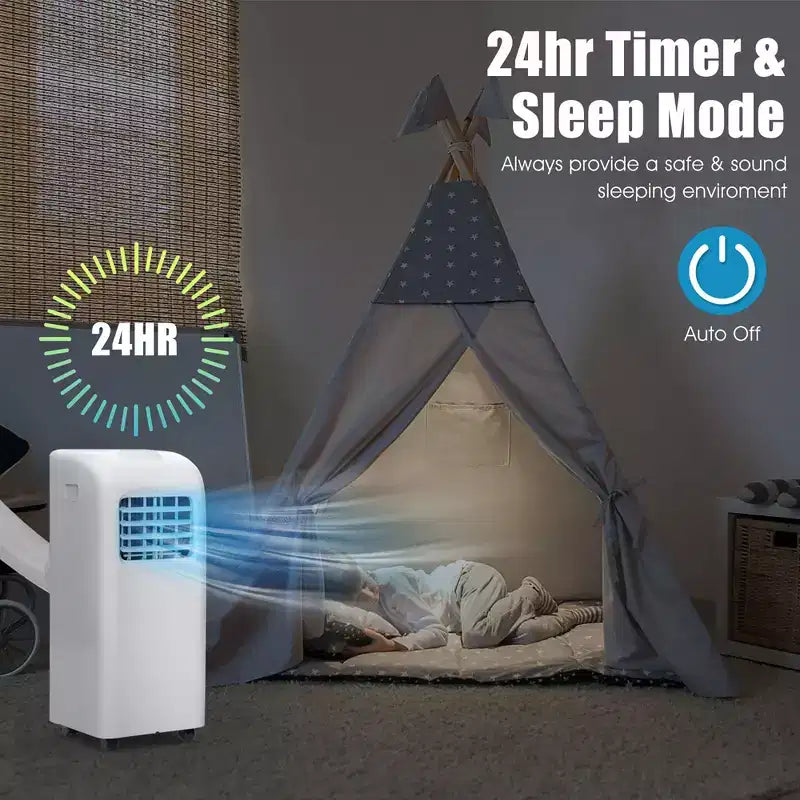 Climatiseur portable et déshumidificateur Costway avec télécommande et kit fenêtre