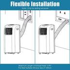 Climatiseur portable et déshumidificateur Costway avec télécommande et kit fenêtre