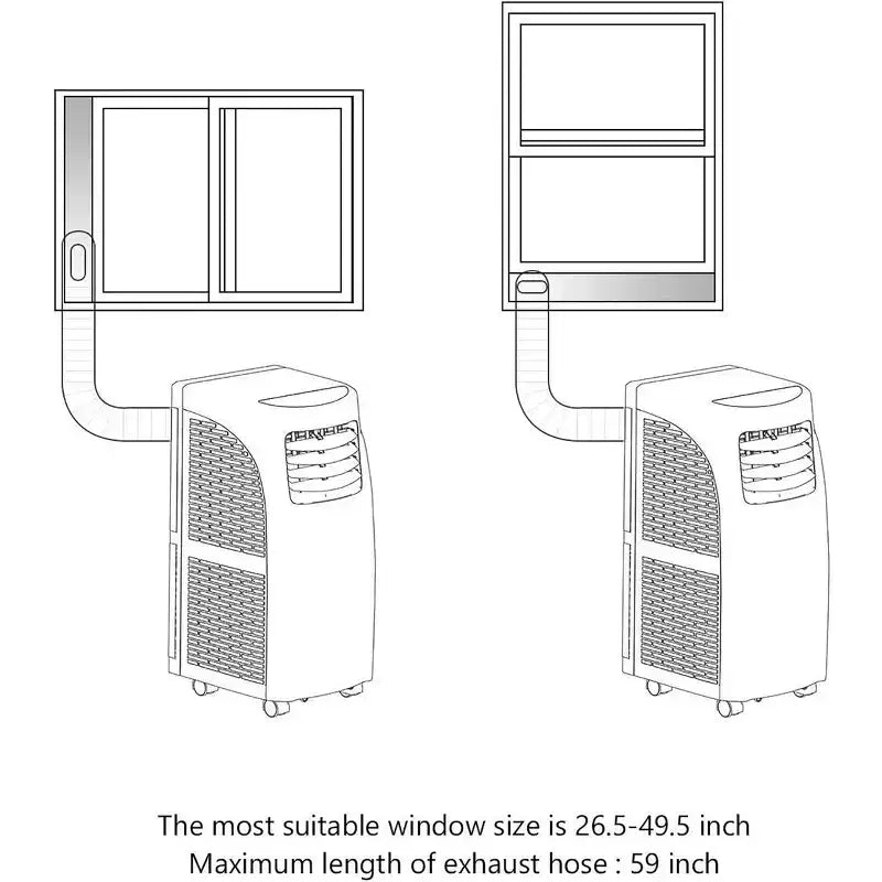 Climatiseur portable et déshumidificateur Costway avec télécommande et kit fenêtre