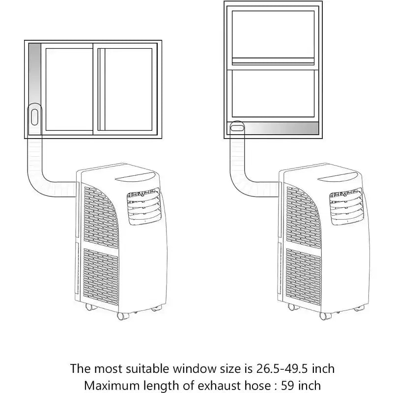 Climatiseur portatif Costway 5500 BTU (8000 BTU ASHRAE) Déshumidificateur