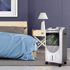 Refroidisseur d'air portable et chauffage-humidificateur Costway avec filtre lavable et télécommande