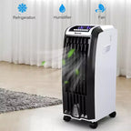 Refroidisseur d'air évaporatif portable Costway Ventilateur avec fonction anionique et humidificateur, avec télécommande