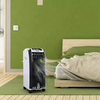 Refroidisseur d'air évaporatif portable Costway Ventilateur avec fonction anionique et humidificateur, avec télécommande