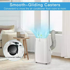 Costway Climatiseur portable 6350 BTU (9000 BTU ASHRAE) 3-en-1 ventilateur rafraîchisseur d'air déshumidificateur avec télécommande