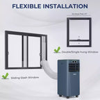 Climatiseur portable Costway 6000 BTU (10000 BTU ASHRAE) avec télécommande, refroidisseur d'air 3-en-1 avec fonction de déshumidification
