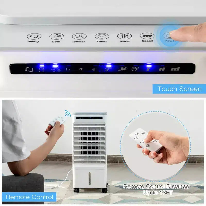 Rafraîchisseur d'air évaporatif 3-en-1 Costway Ventilateur portable avec fonction humidificateur
