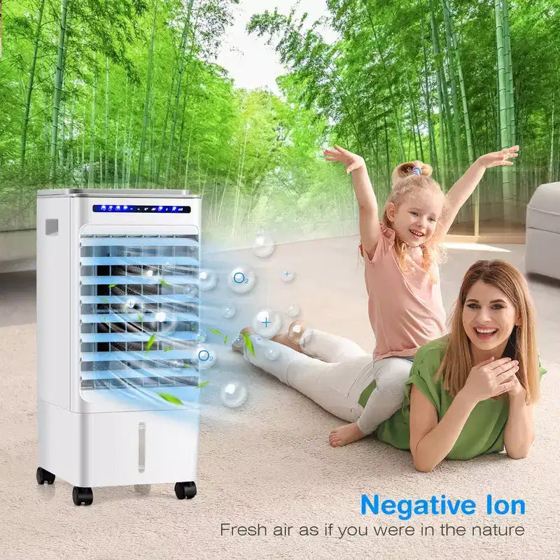 Rafraîchisseur d'air évaporatif 3-en-1 Costway Ventilateur portable avec fonction humidificateur
