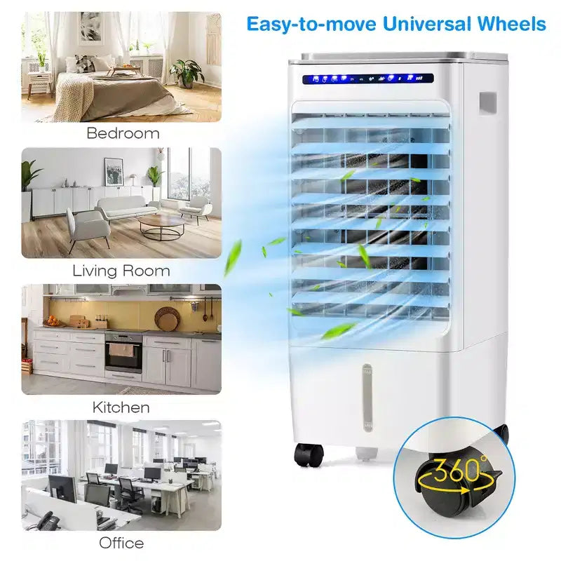 Rafraîchisseur d'air évaporatif 3-en-1 Costway Ventilateur portable avec fonction humidificateur