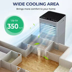 Climatiseur portable Costway 10000 BTU ASHRAE 3-en-1 avec déshumidificateur et mode ventilateur