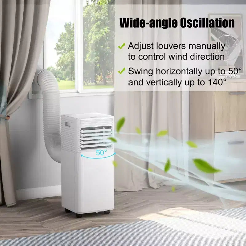 Climatiseur portable Costway 10000 BTU ASHRAE 3-en-1 avec déshumidificateur et mode ventilateur