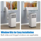 Climatiseur portable Costway 10000 BTU ASHRAE 3-en-1 avec déshumidificateur et mode ventilateur